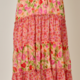 Mystree Mixed Berries Print Tiered Skirt