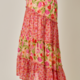 Mystree Mixed Berries Print Tiered Skirt