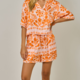 Mystree Botanical Tribal Printed Shorts
