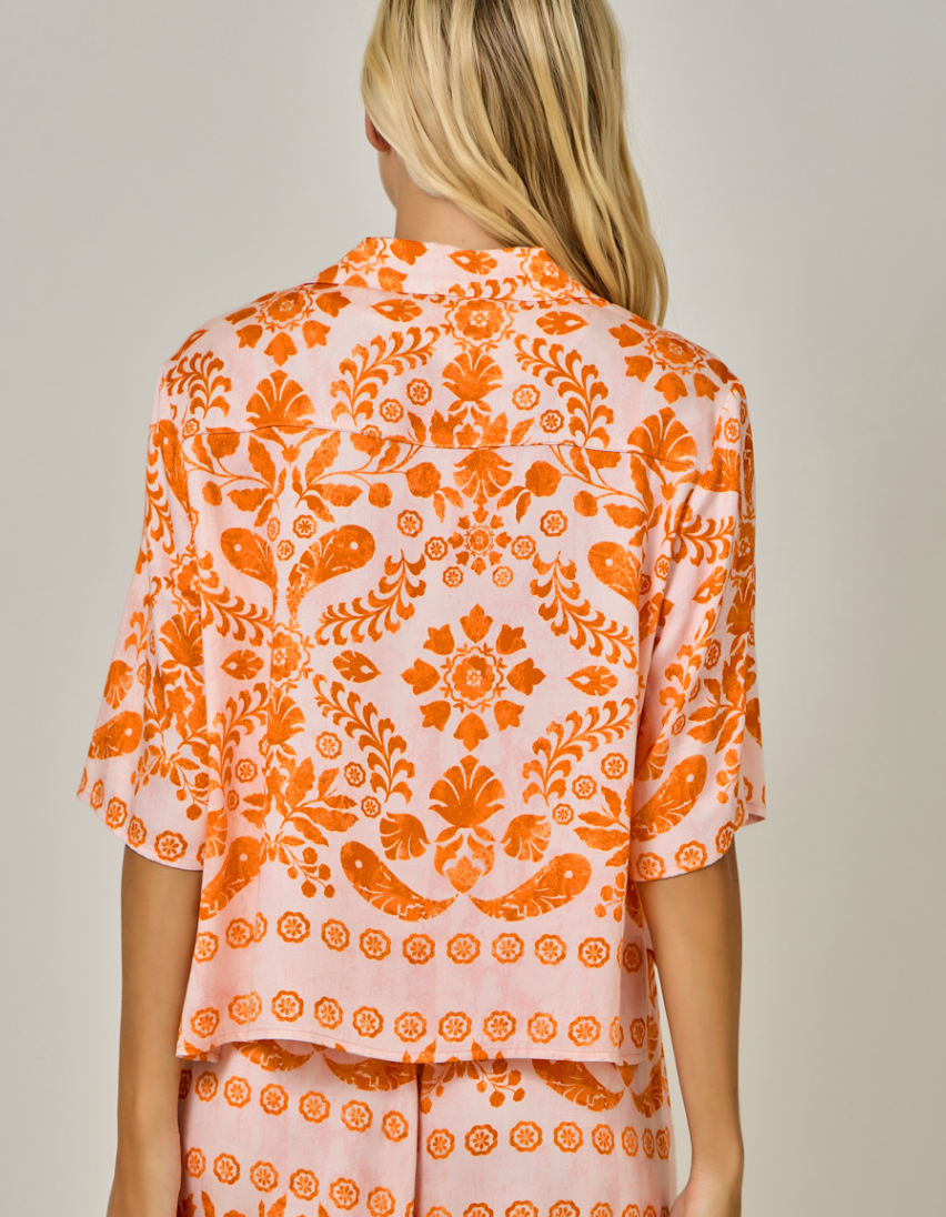 Mystree Botanical  Tribal Printed Shirt