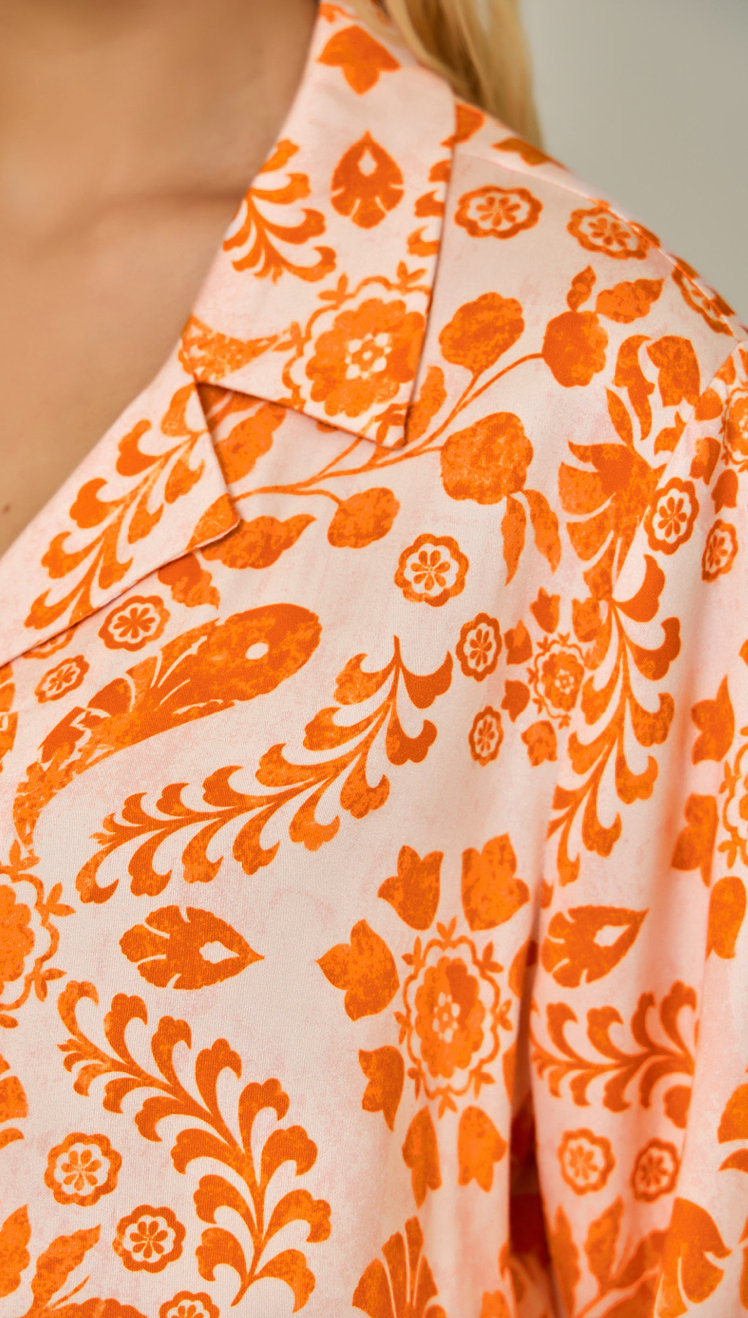 Mystree Botanical  Tribal Printed Shirt