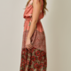 Mystree Sleeveless Mixed Print Dress