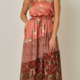Mystree Sleeveless Mixed Print Dress