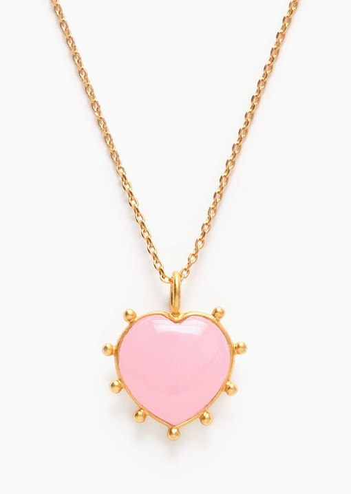 Amano Gemstone Heart Necklace