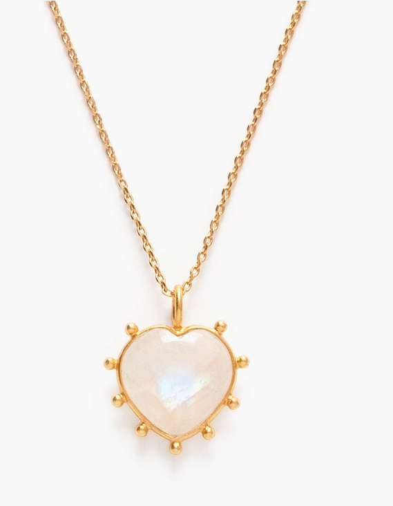 Amano Gemstone Heart Necklace