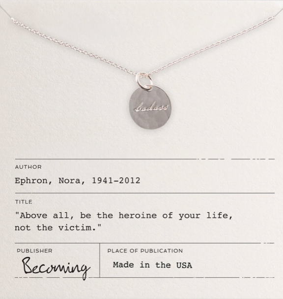 Becoming Jewelry Badass Necklace