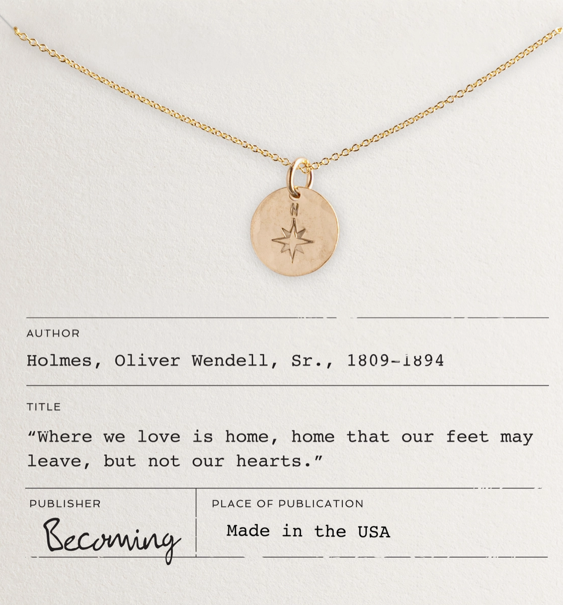 Becoming Jewelry North Star Necklace