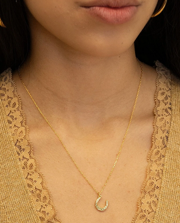 Amano Horseshoe Charm Necklace