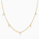 Amano Dainty Pearl Station Necklace