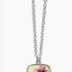 Shari Dixon Verbena on the Beach Small Square Necklace