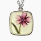 Shari Dixon Verbena on the Beach Small Square Necklace