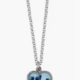 Shari Dixon Hearts Heart Heart Baby's Breath on Blue sm Hearts Necklace