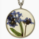Shari Dixon Forget Me Not Necklace | Real Pressed Blue Flower Pendant