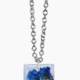 Shari Dixon Forget Me Not Necklace | Real Pressed Blue Flower Pendant