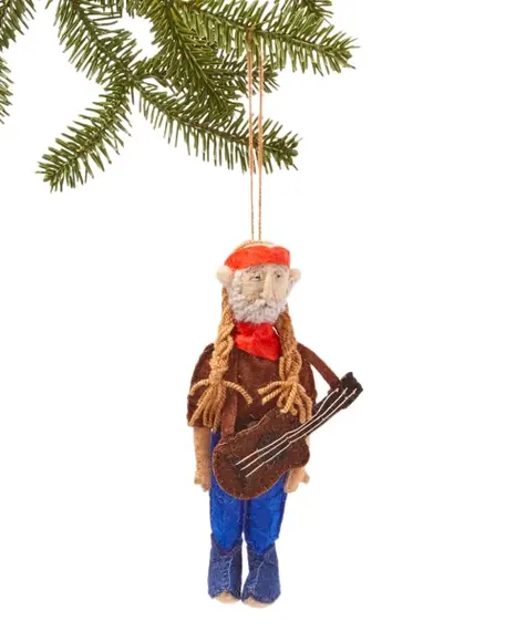 Silk Road Bazaar Willie Nelson Ornament