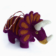 ORNAMENTS 4 ORPHANS Triceratops Dinosaur Felt Wool  Ornament
