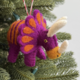 ORNAMENTS 4 ORPHANS Triceratops Dinosaur Felt Wool  Ornament