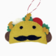 ORNAMENTS 4 ORPHANS Taco Man Felt Wool Ornament