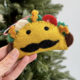 ORNAMENTS 4 ORPHANS Taco Man Felt Wool Ornament