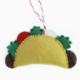 ORNAMENTS 4 ORPHANS Taco Man Felt Wool Ornament