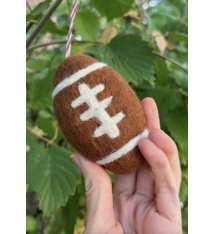 ORNAMENTS 4 ORPHANS Football Felt Wool Ornament