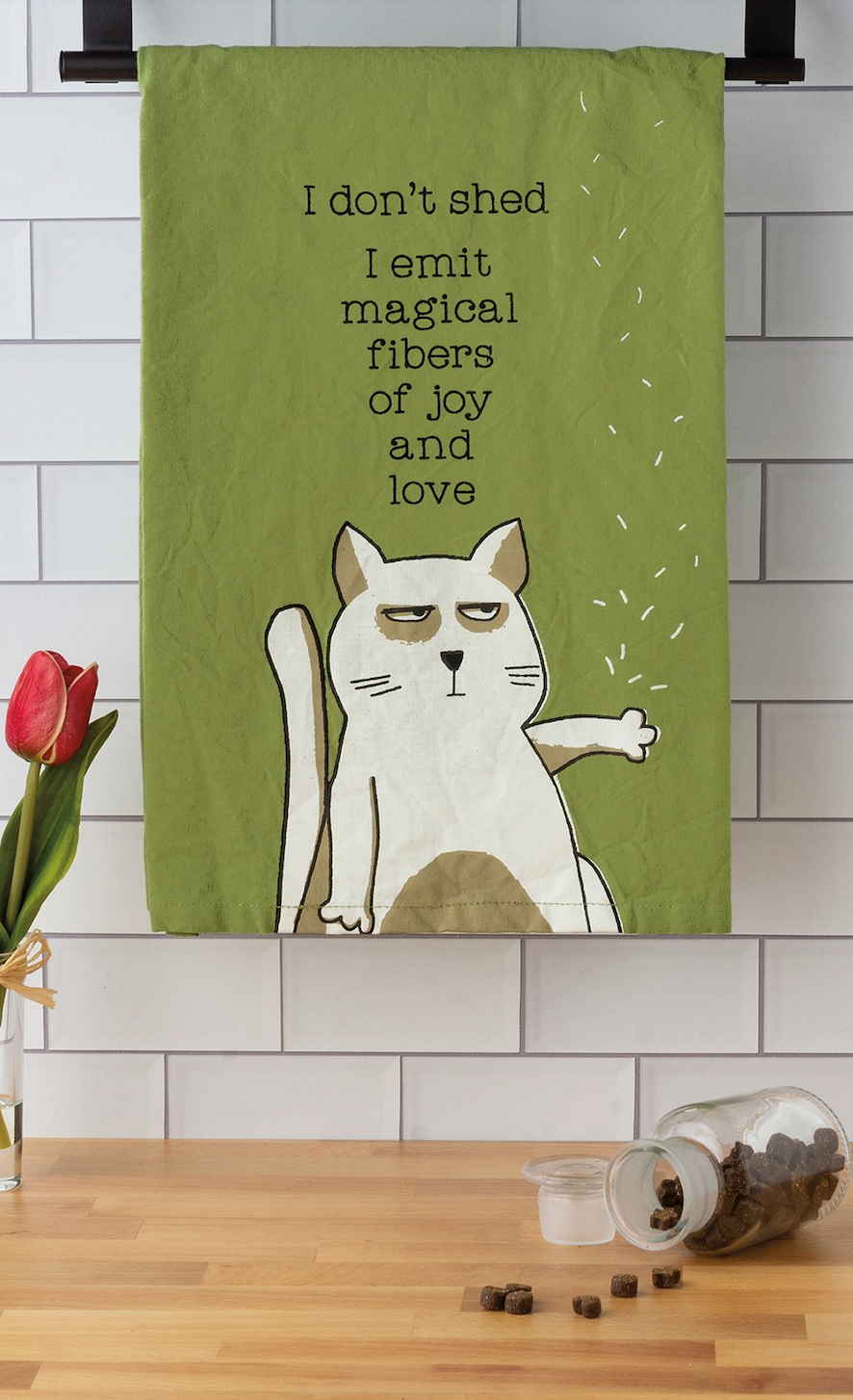 Primitives By Kathy Funny Pet Lover Kitchen Towels | Cat & Dog Tea Towels