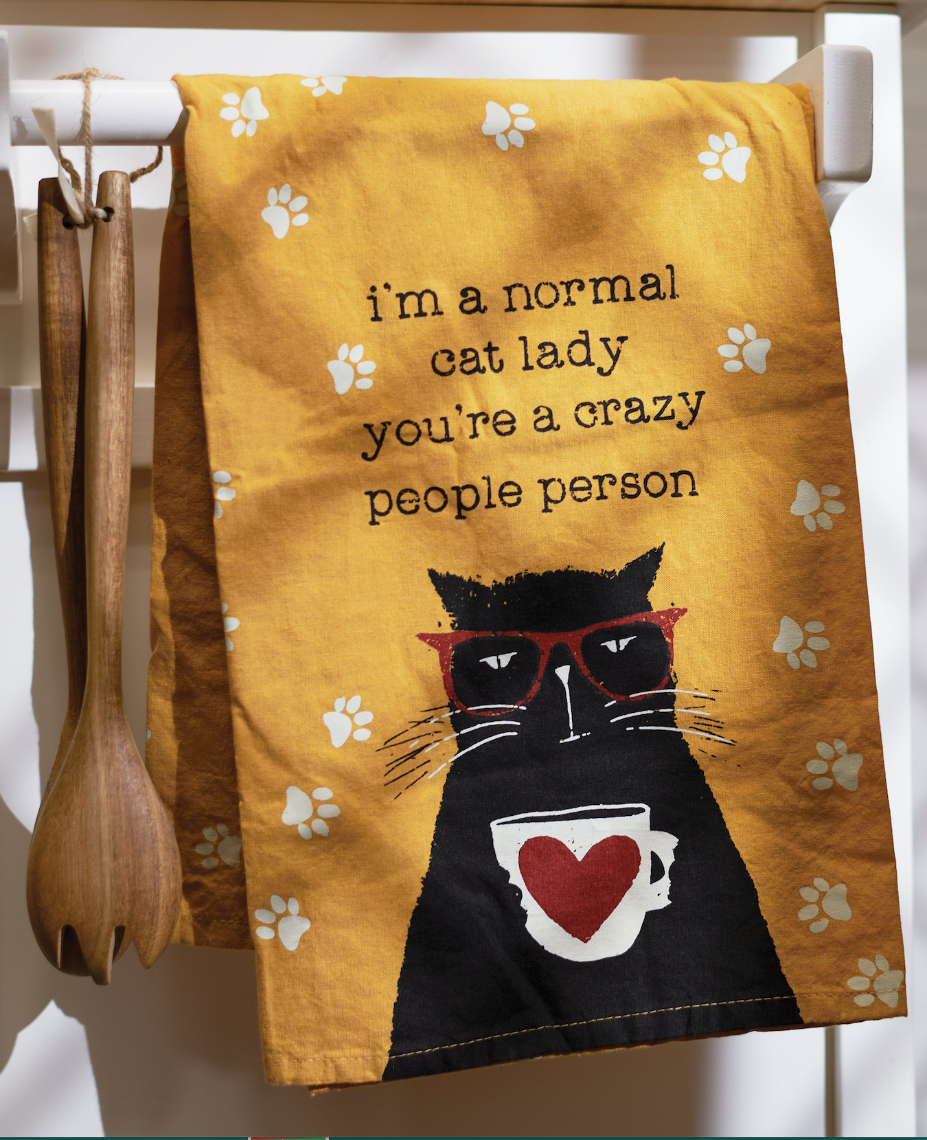 Primitives By Kathy Funny Pet Lover Kitchen Towels | Cat & Dog Tea Towels