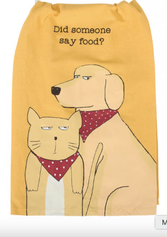 Primitives By Kathy Funny Pet Lover Kitchen Towels | Cat & Dog Tea Towels