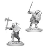 D&D Unpainted Minis: Earth Genasi Male Fighter