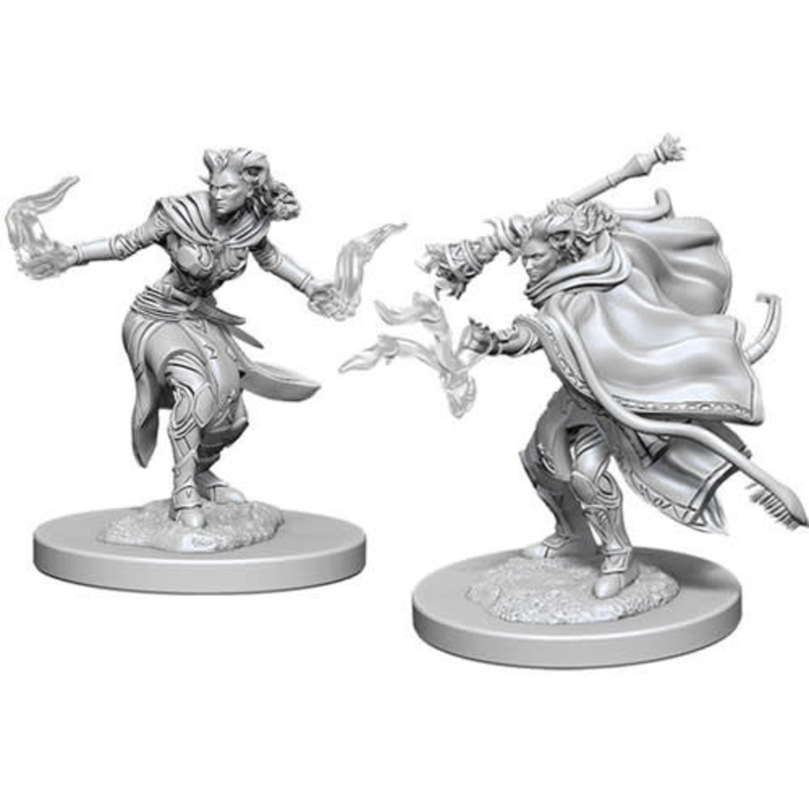D&D Unpainted Minis: Female Tiefling Warlock