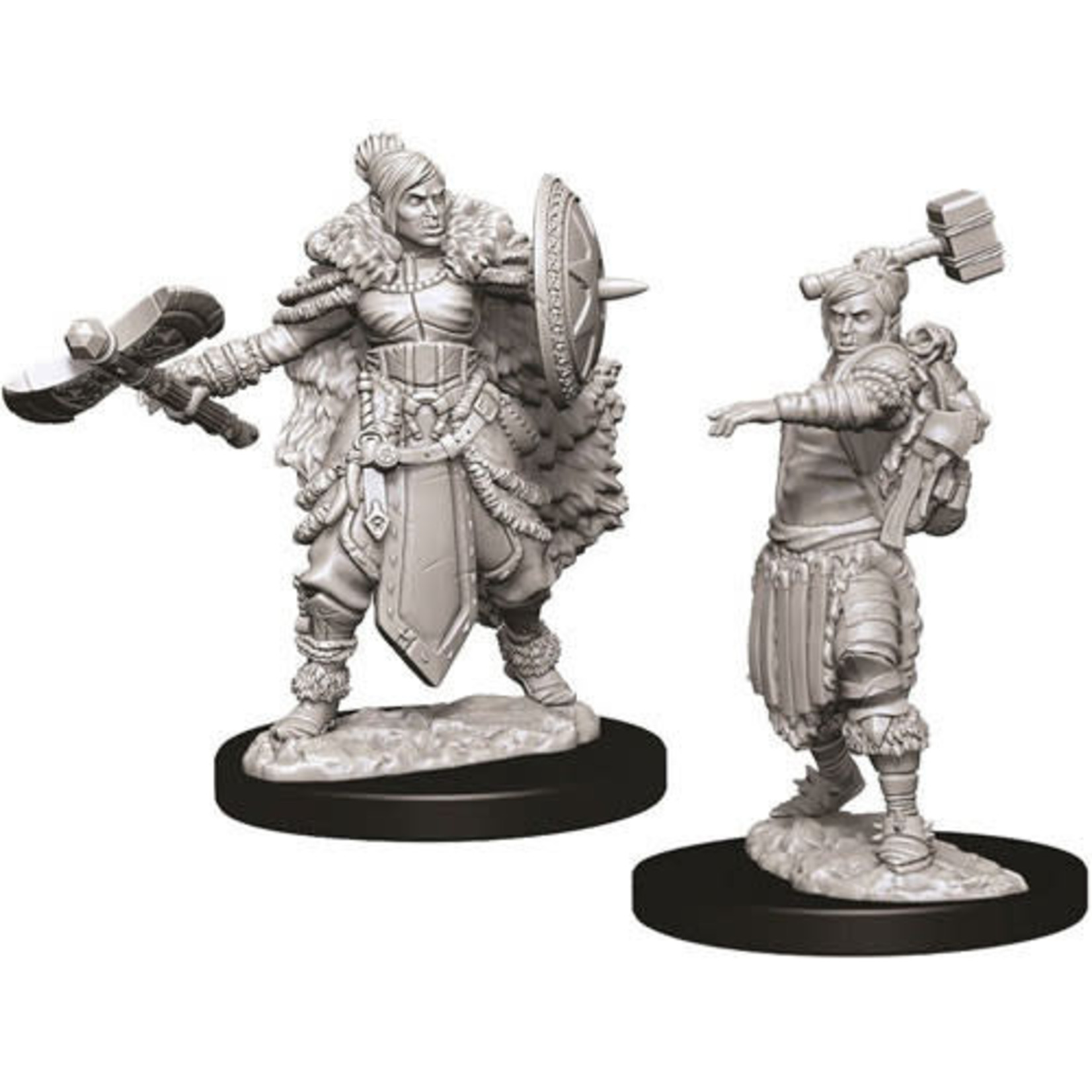 D&D Unpainted Minis: Half-Orc Female Barbarian (Wave 9)