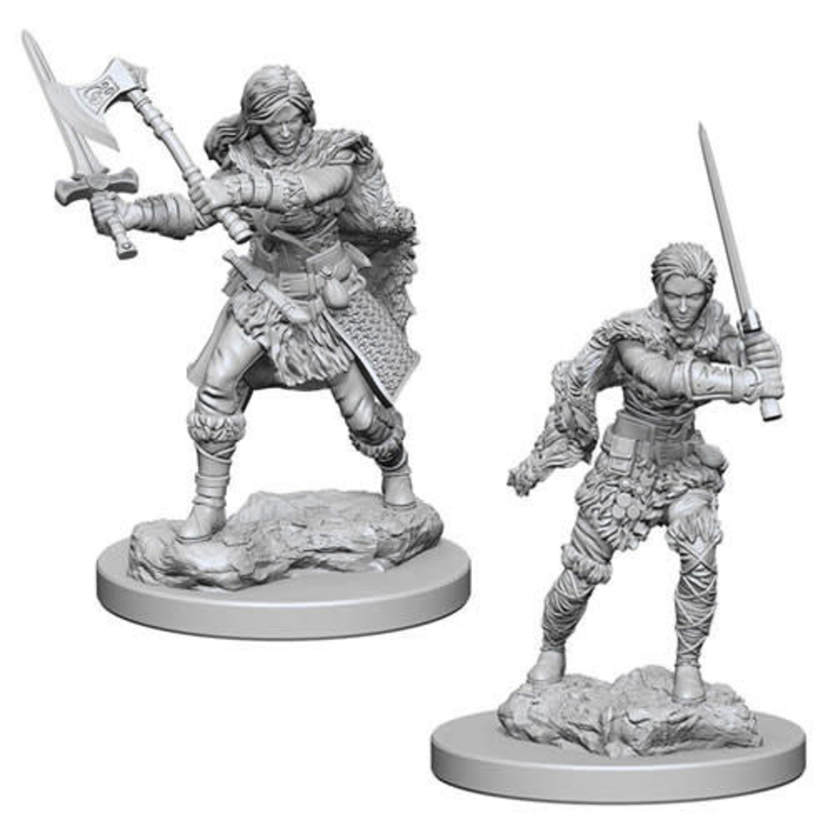 D&D Unpainted Minis: Human Female Barbarian