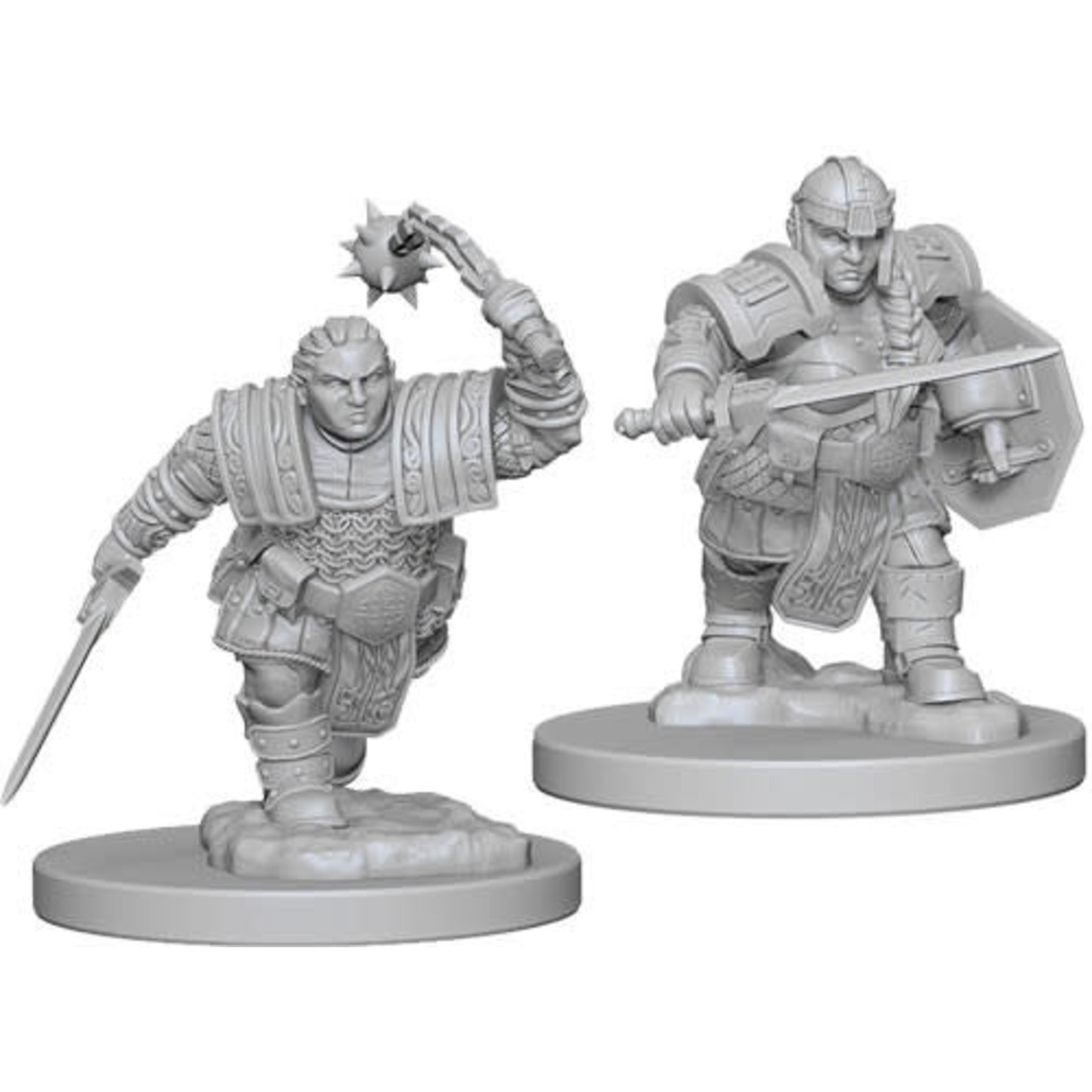 D&D Unpainted Minis:Dwarf Female Fighter