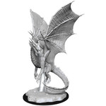 D&D Unpainted Minis: Young Silver Dragon