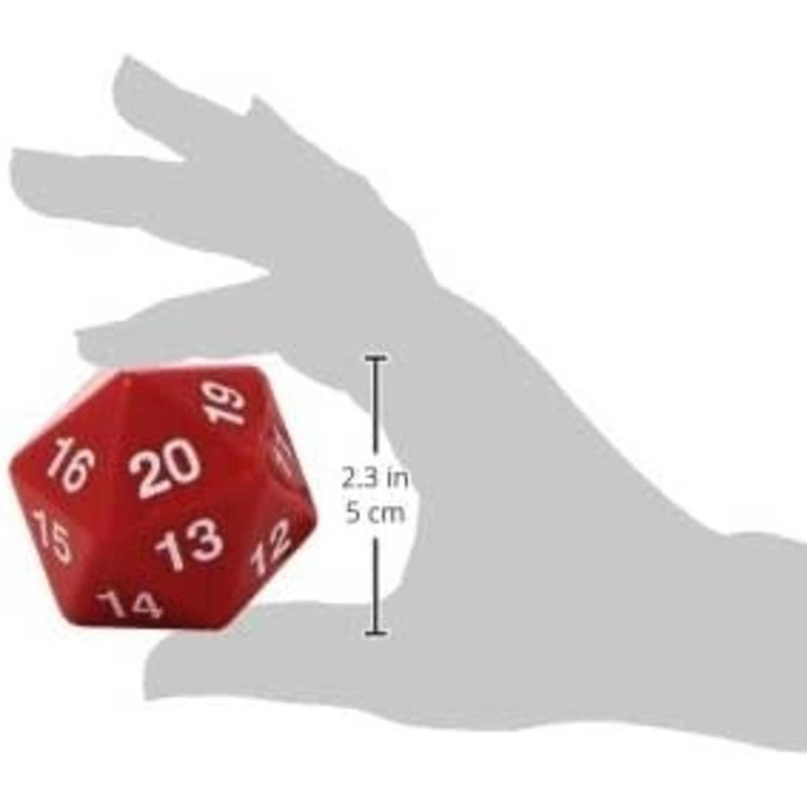 Koplow D20 55mm Spin Down Die Red