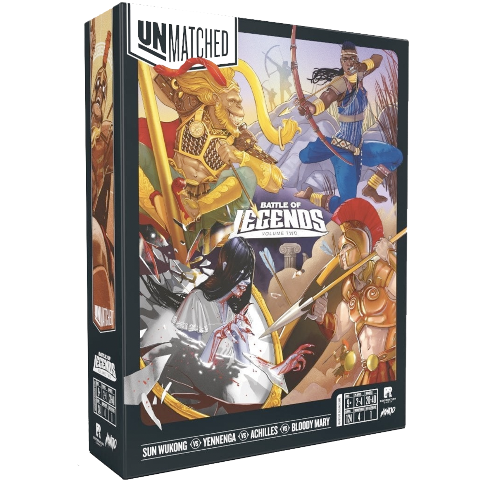 Unmatched Battle of Legends V2 Achilles, Yennega, Sun Wukong, Bloody Mary
