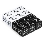 GTH Positive/Negative Dice Counters (12pcs) - Black & White