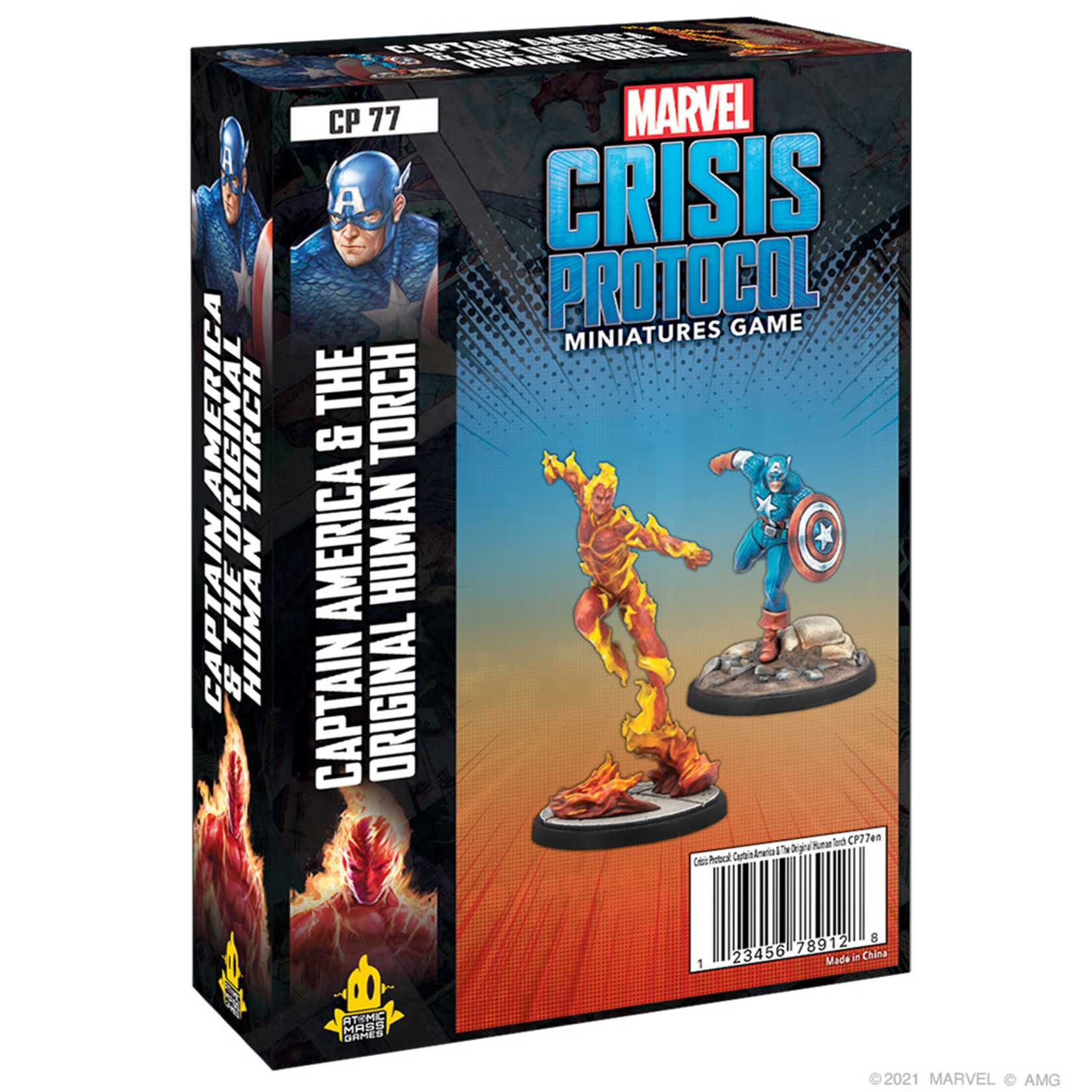 Marvel Crisis Protocol - Captian America and the Original Human Torch