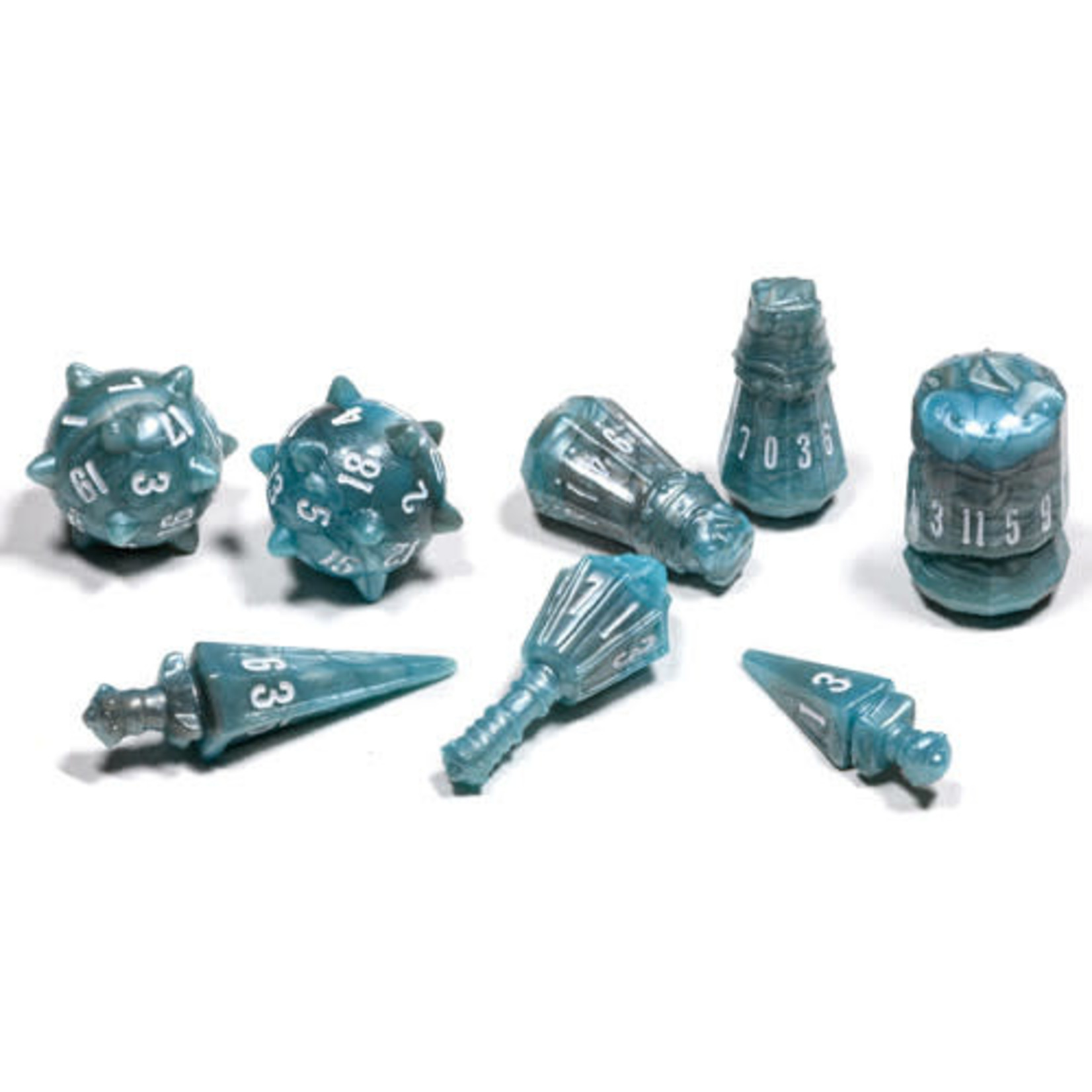 PolyHero- Warrior 8 Dice Set Stalwart Storm