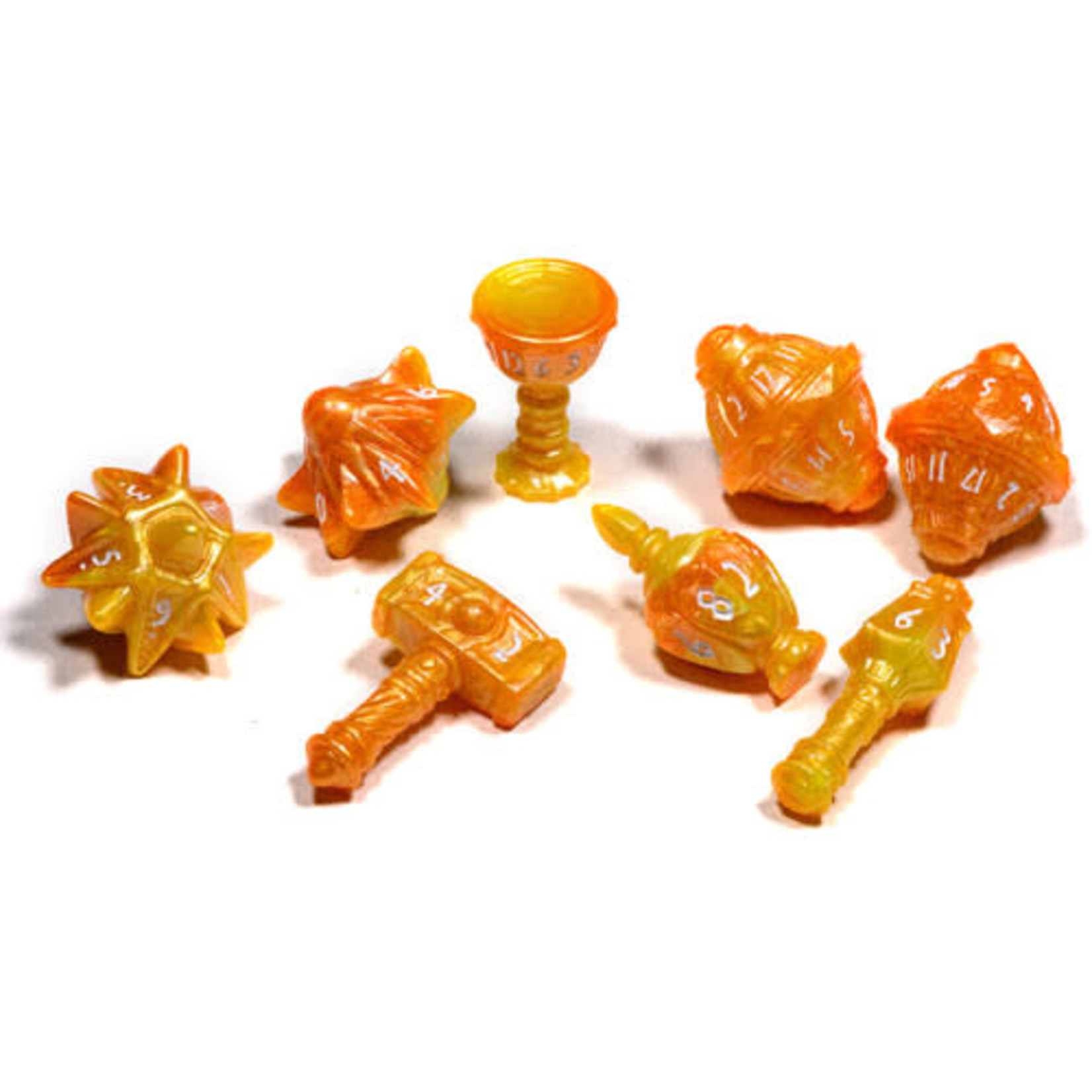 PolyHero- Cleric 8 Dice Set Sunstorm