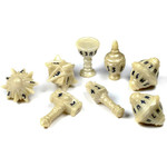 PolyHero- Cleric 8 Dice Set Celestial Ivory