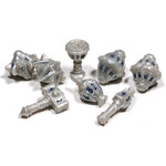 PolyHero- Cleric 8 Dice Set Spirited Steel