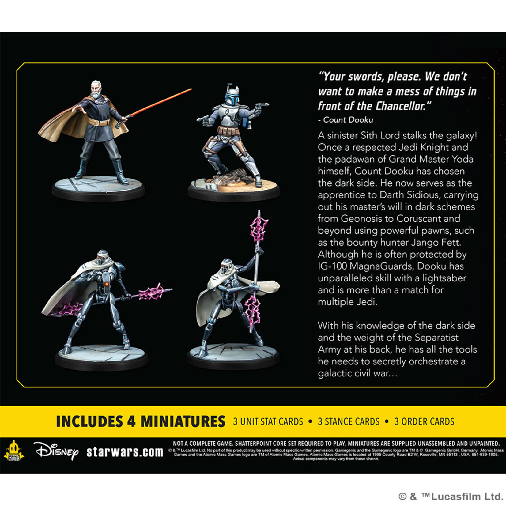 Asmodee Star Wars: Shatterpoint Twice the Pride: Count Dooku Squad Pack