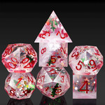 GTH Sharp Edge Dice Set (7pc) Holiday