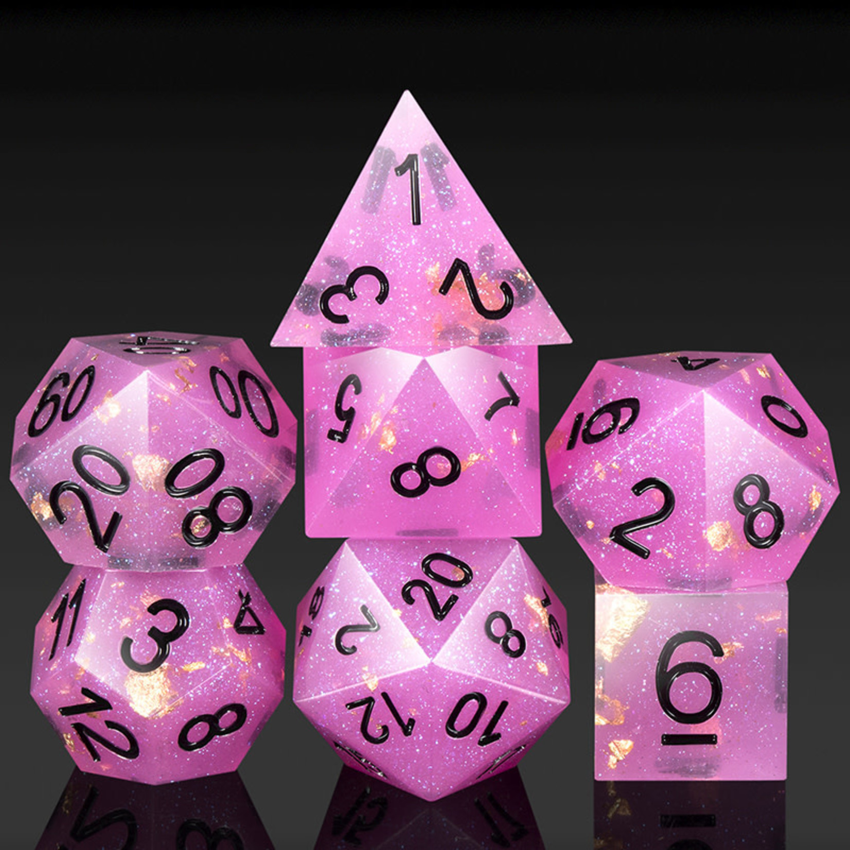 GTH Sharp Edge Dice Set (7pc) Cosmopolitan