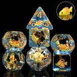 GTH Resin Dice Set (7pcs) - Goldfish