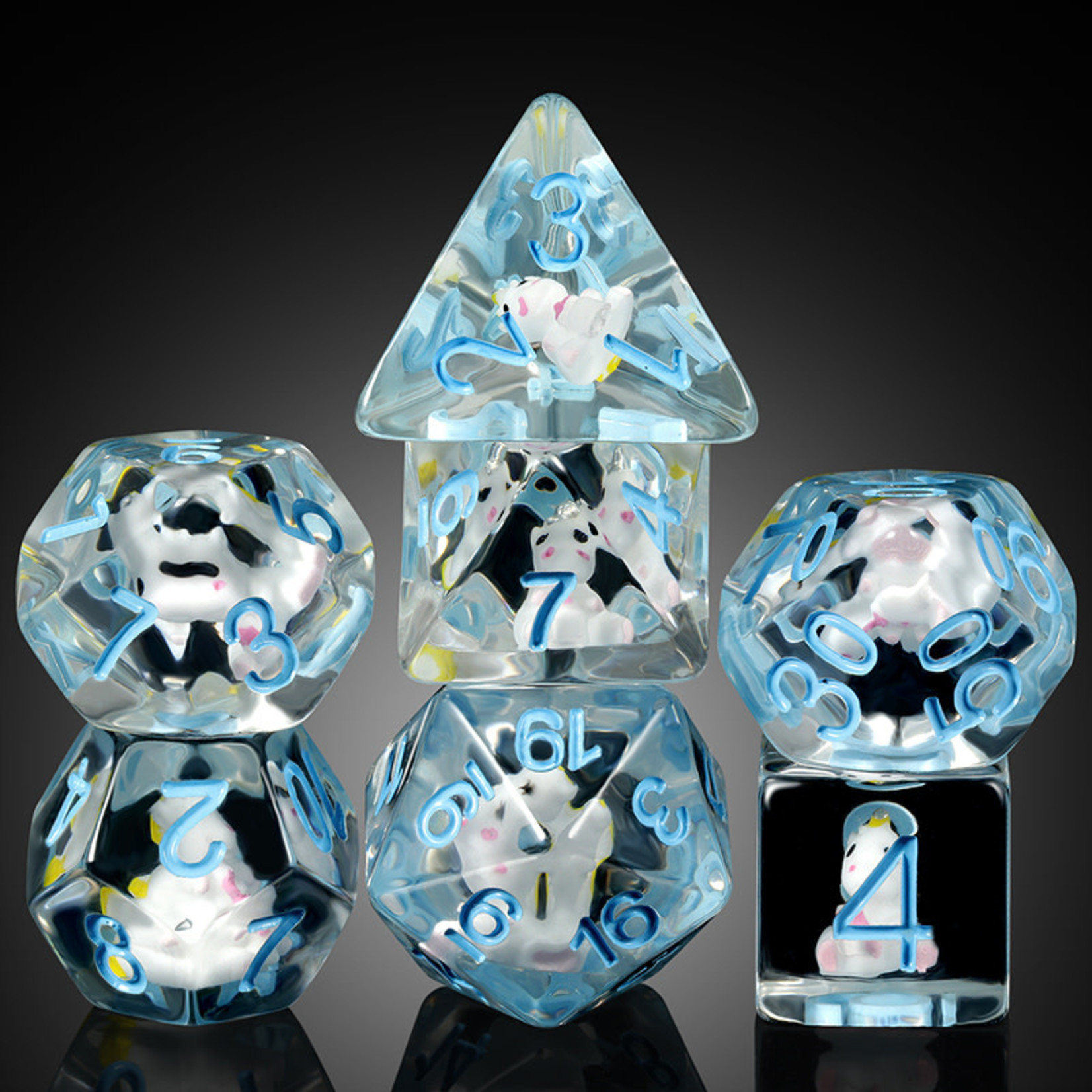 GTH Resin Dice Set (7pc) Unicorn