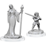 Critical Role Unpainted Minis: Human Wizard Female and Halfling Holy Warrior Female (Wave 3)