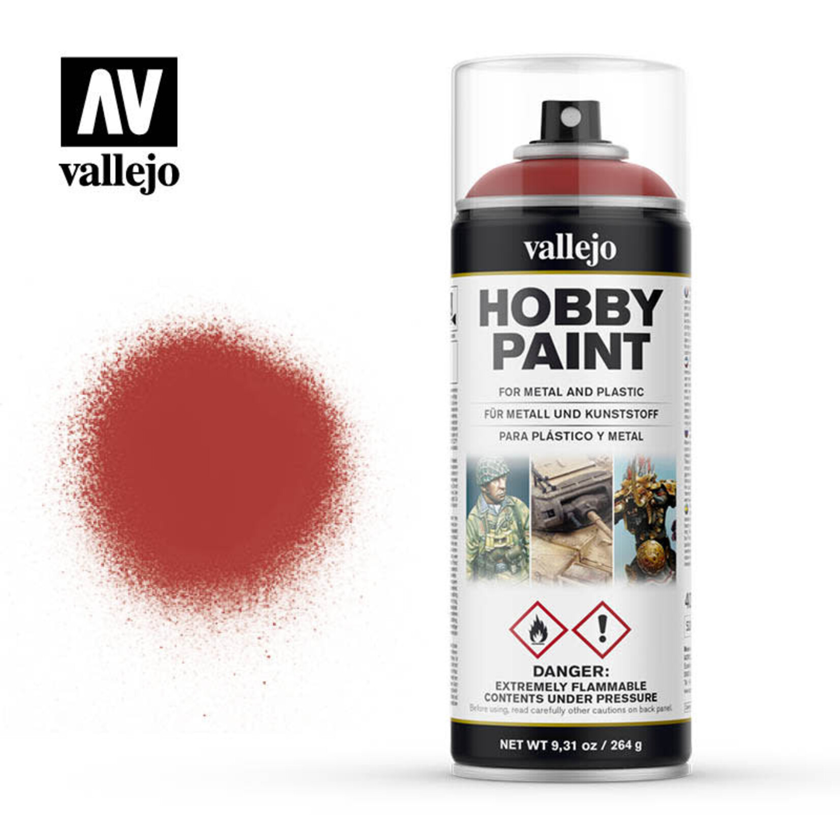 Vallejo Hobby Paint Spray Scarlet Red