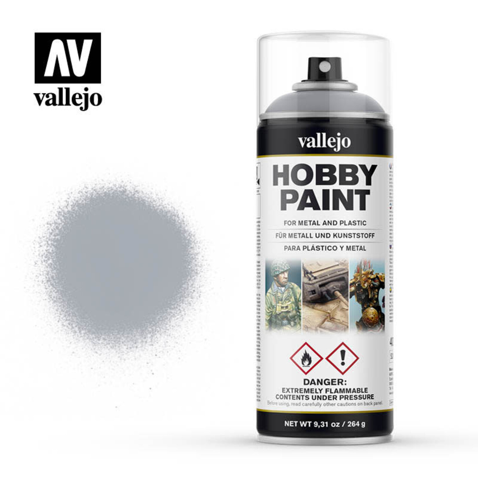 Vallejo Hobby Paint Spray Silver